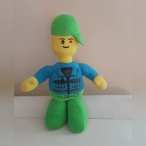 Caravan Softoys Plush 11” Lego Man Teenager w/Baseball Cap sift plush winking